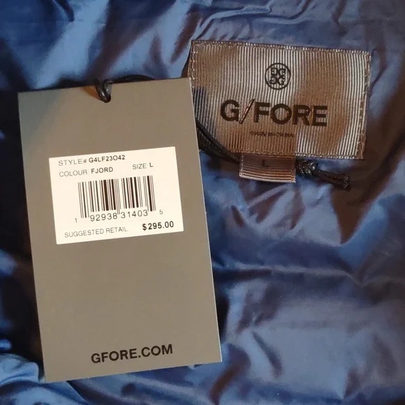 G/FORE Womens Tonal Floral Nylon Puffer Vest Fjord